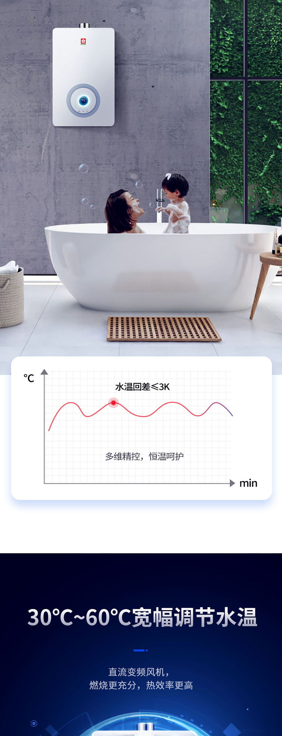 樱花燃气热水器 - 零冷水